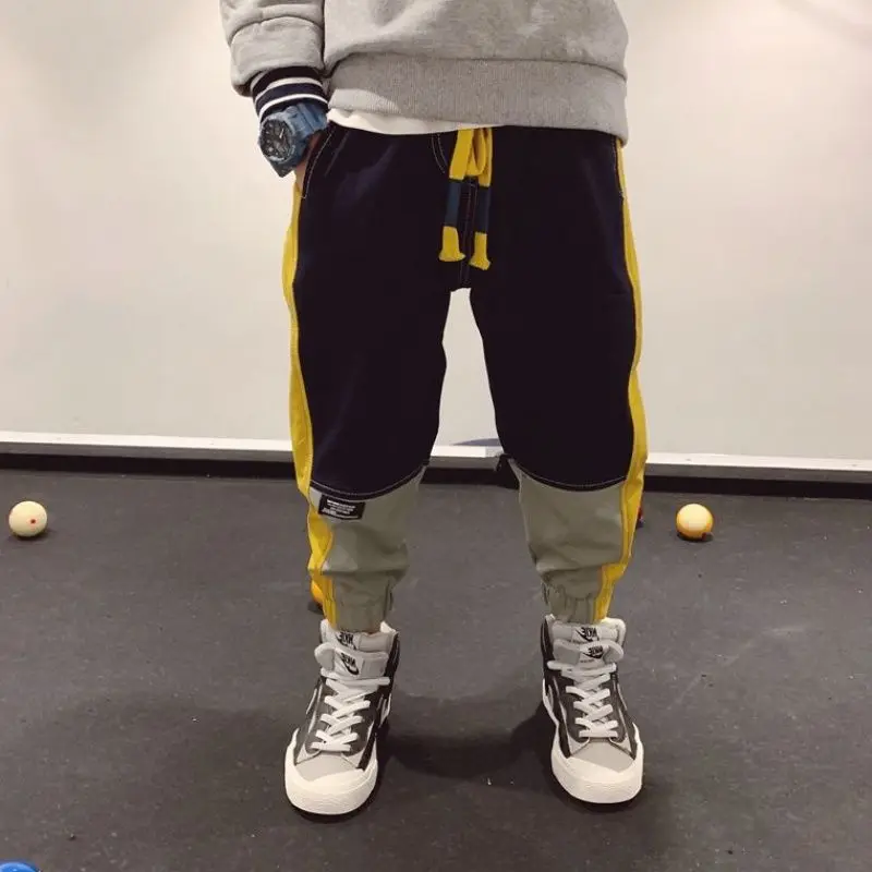 Детские штаны для мальчиков брюки-карго осенние детские в стиле хип-хоп