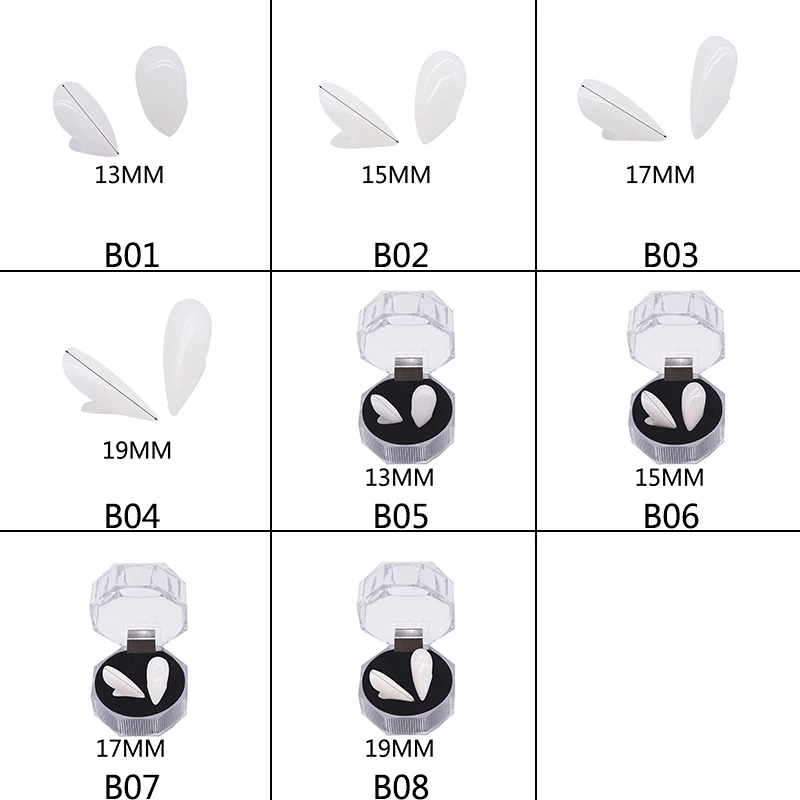 

1 Pair Vampire Teeth Environmentally Friendly Resin Canine Braces Dentures Halloween Cosplay Party Costume Props Decor Supplies