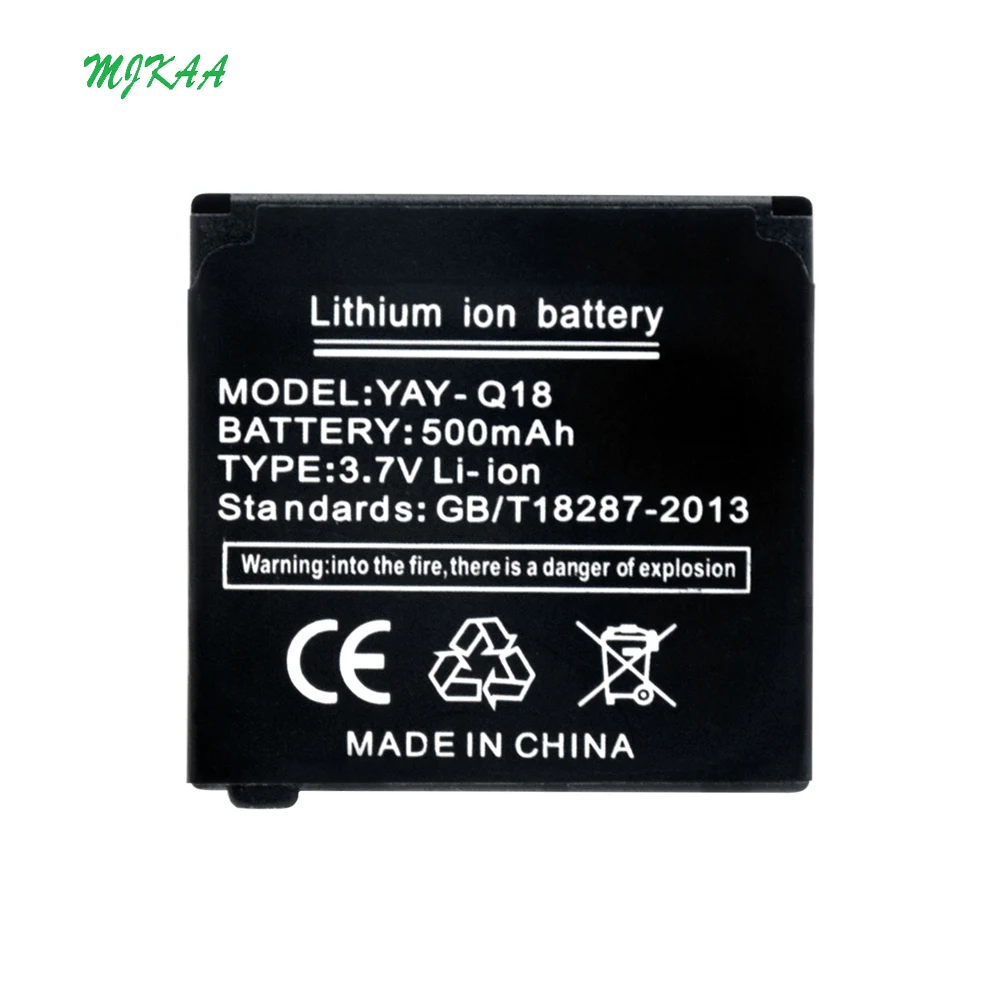 

5/8/10Pcs MJKAA Q18 Li-Po Lithium Li-polymer Batteries 3.7V 500mAh Rechargeable Battery Spare for Q18Smart Watch