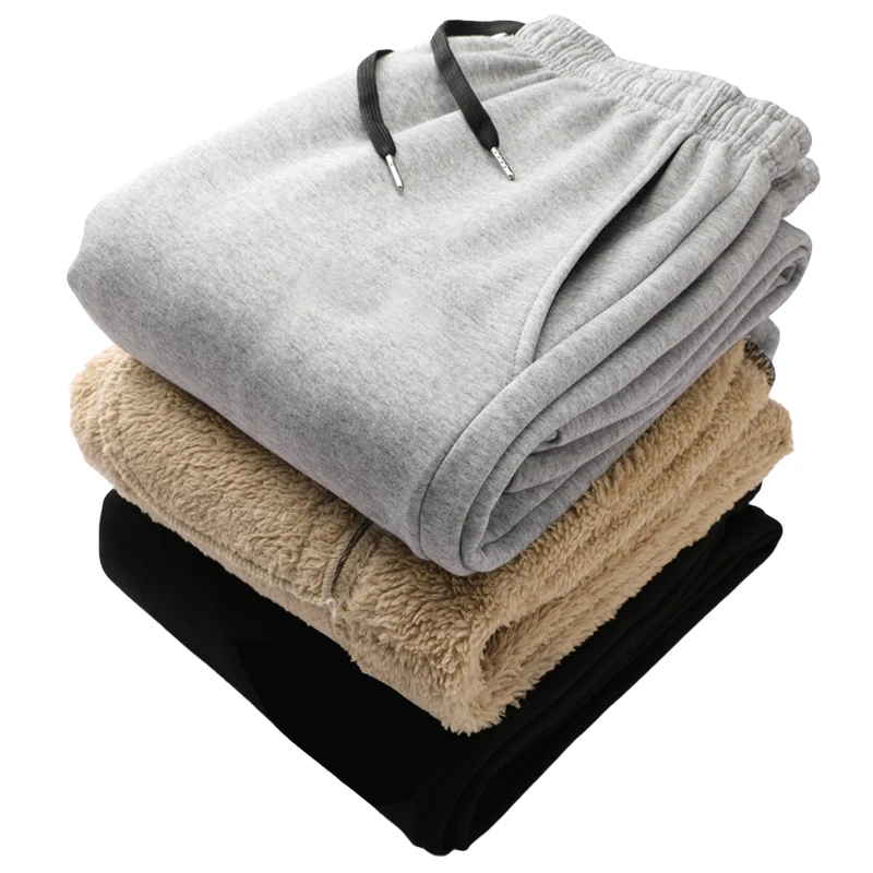 Новинка 2020 зимние толстые теплые мужские свободные джоггеры спортивная одежда