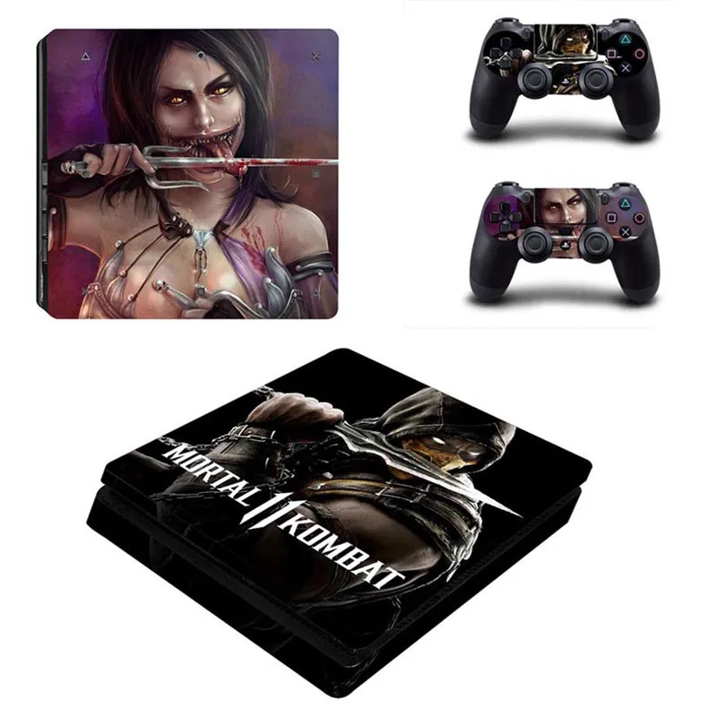 Mmoral Kombat 11 PS4 тонкие наклейки PS 4 Play станция виниловые Pegatinas для playstation тонкая