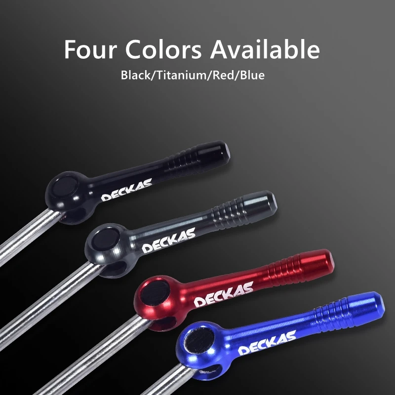 Косички DECKAS из нержавеющей стали для велосипеда быстросъемные Шпажки колеса