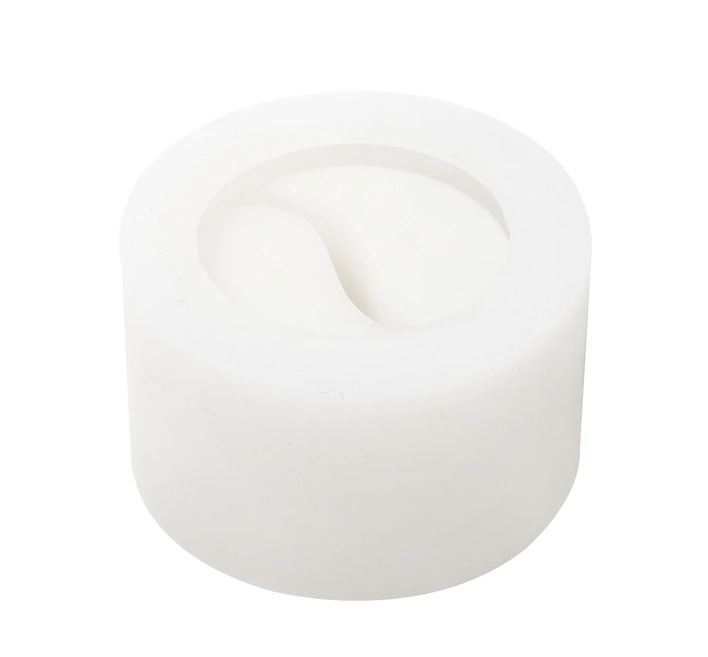 Molde de tarro de vela de hormig&oacute;n Yin Yang, recipiente de vela de cemento de silicona, molde para vela de decoraci&oacute;n del hogar hecho a mano-2
