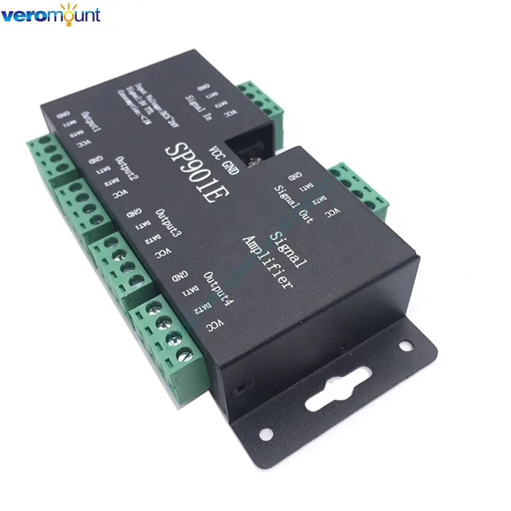 SP901E SPI усилитель сигнала DC5 24V для WS2812B WS2811 WS2813 пикселей RGB Светодиодные ленты