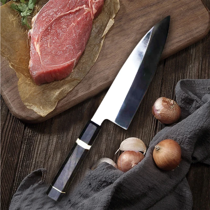 Профессиональный нож шеф-повара vg10 высокоуглеродистая Дамасская сталь японский