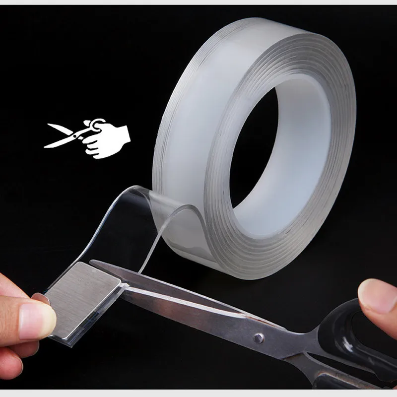 Двухсторонняя клейкая нано магнитная лента 1 м/3 м бесследная многоразовая