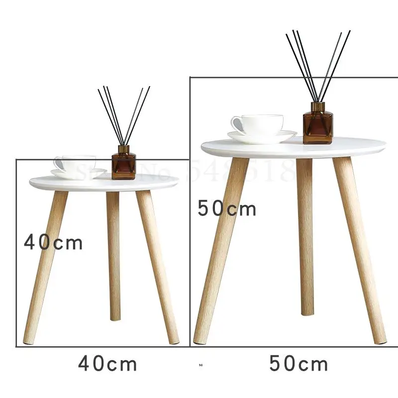 Говорящий маленький круглый стол компьютерный в скандинавском стиле для