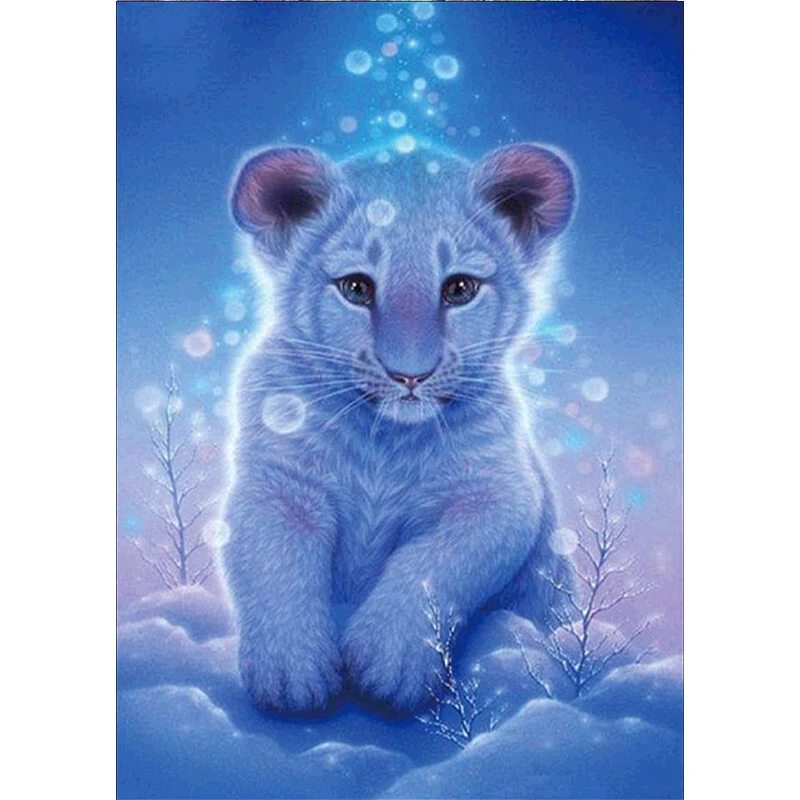 

5D DIY Diamond Painting Animal Round Diamond Embroidery Rhinestone Mosaic Home Decoration Handmade Gift