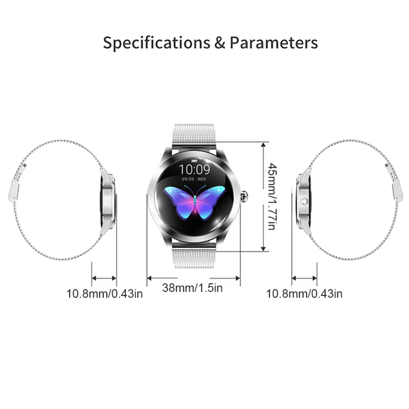 New Fashion Multifunction Smart Bracelet Steel Belt Watch Multi - Sports Mode Women's Smartwatch | Электроника