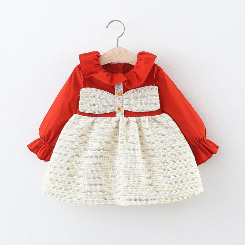 Платье на день рождения для маленьких девочек 1 года осень 2020 платье с длинным