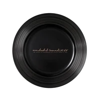 modern nordic dinner plates porcelain luxury black restaurante dinner plates fruit kitchen assiettes de table plate sets bf50dp