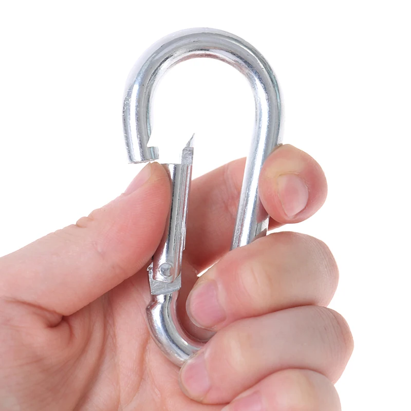 

2pcs Hardware Spring Clip Snap Hooks Swing Seat Connector Playground Trapeze New