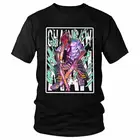 Футболка мужская с рисунком японского аниме манга, бензопилы, графические футболки, футболки с коротким рукавом, дьявол, демон, денцзи, хлопковая футболка, Топы, одежда