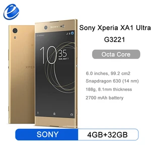 original sony xperia xa1 ultra g3221 mobile phone 4gb ram 32gb rom 6 octa core 23mp 16mp nfc 4g smartphone free global shipping