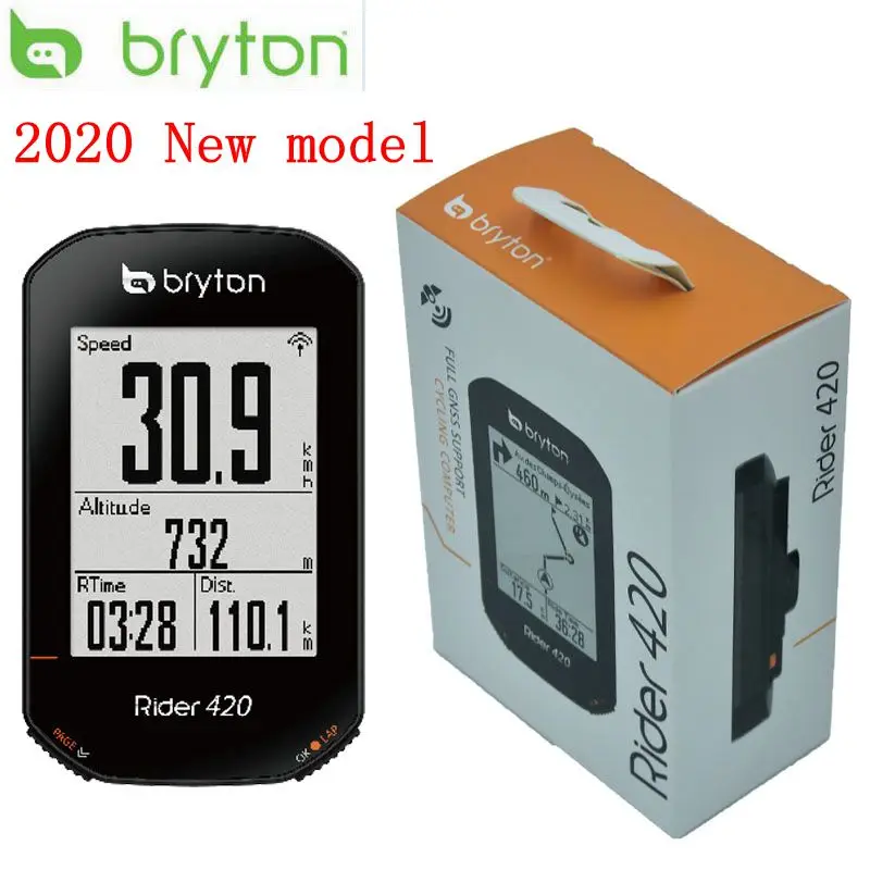 Велосипедный компьютер с поддержкой GPS Bryton Rider 420 водонепроницаемый беспроводной
