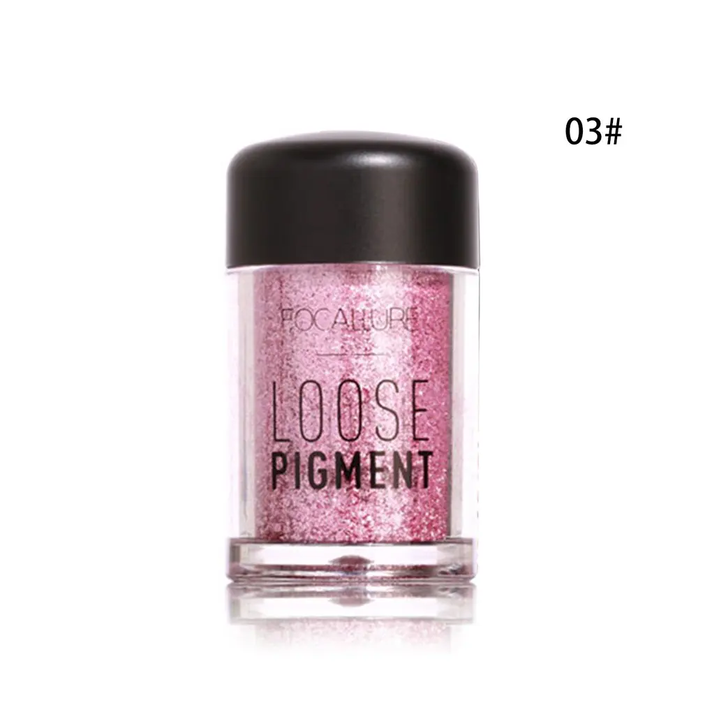 Портативные Свободные Тени для век макияж металлик Цвет Блеск тени Пудра 18