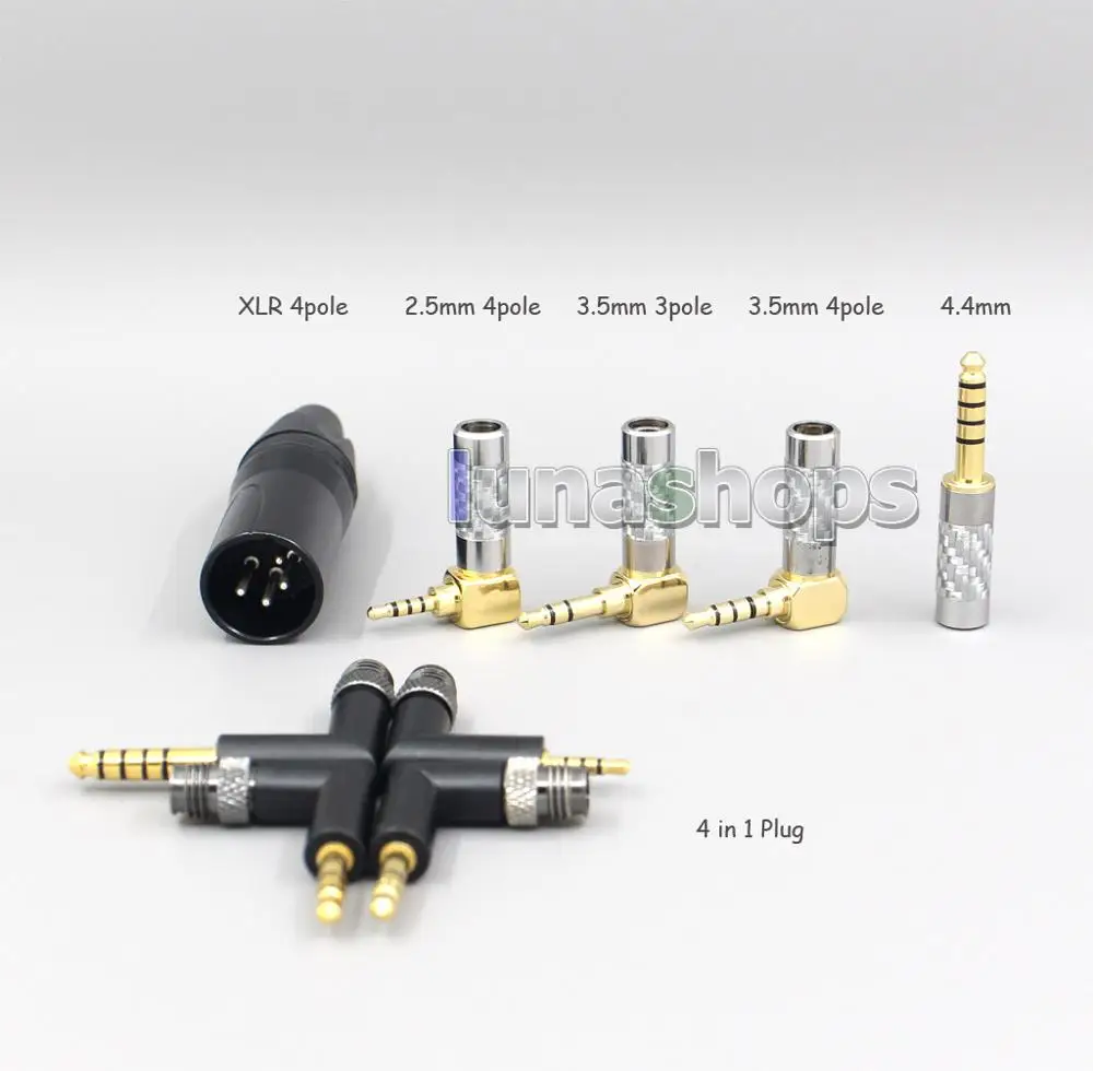 LN006772 2 5 мм 4 3 XLR 99% чистого серебра 8-ядерный кабель для наушников Dunu T5 Titan T3