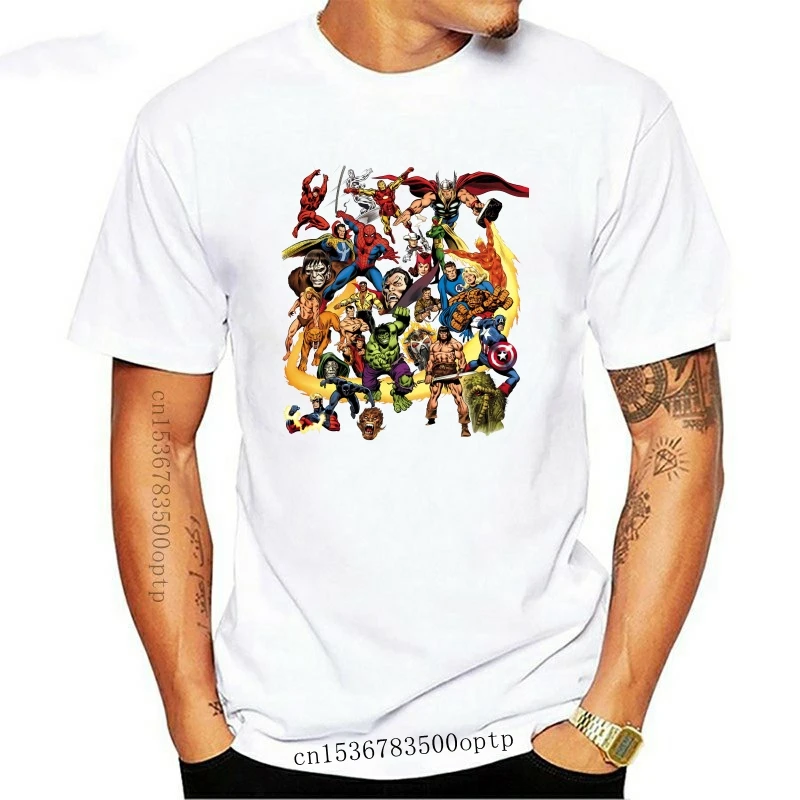 

New Comics T-shirt 70s Dr. Strange Capt 100% cotton graphic tee