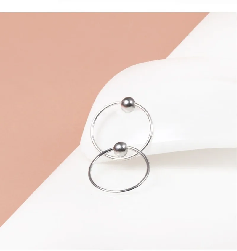 

2021 New Fashion Silver Color Septum Rings Open Small Septum Piercing Nose Earrings Women Men Ear Nose Piercing Jewelry
