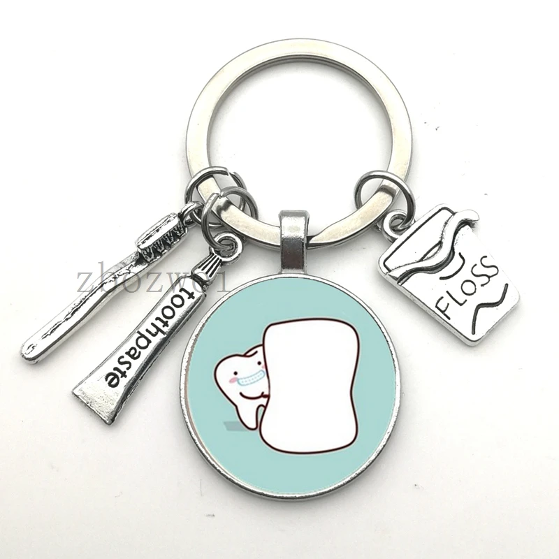 Новинка 2020 брелок из стоматологического стекла для ассистента подарок ухода за