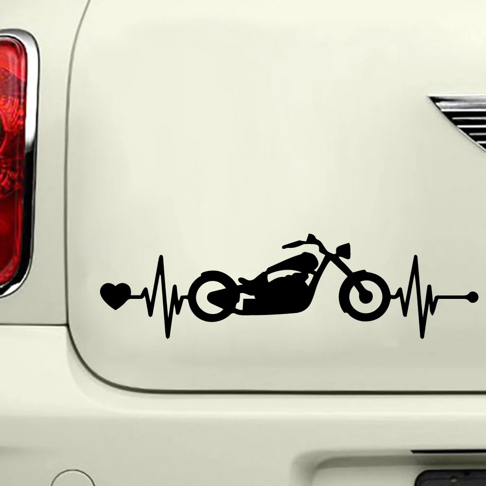 

Cartoon Heartbeat Motor Stickers Ussr Vinyl Car Stickers Cool Car Window Decor Hot Selling