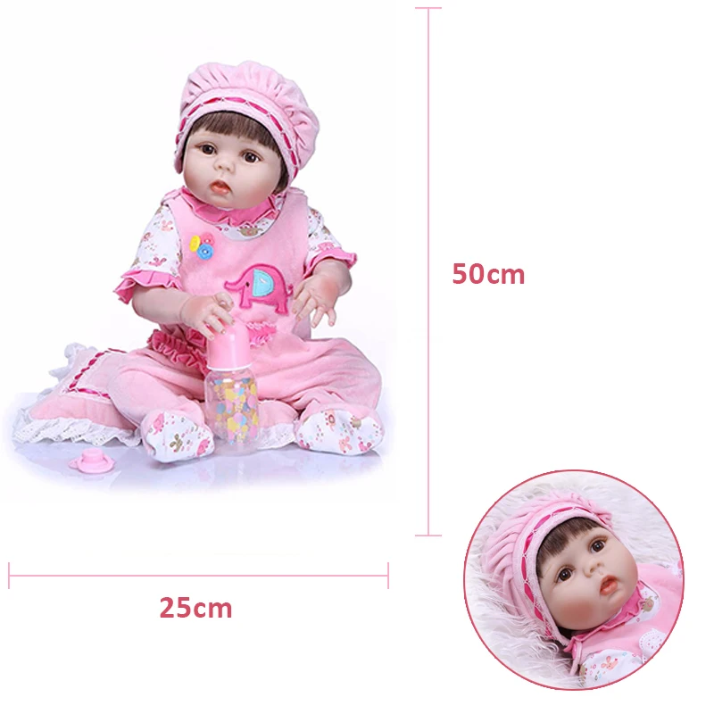NPK Baby Reborn Doll мальчик живой игрушки для детей милые игрушки для девочек 22 дюймов 55 см мягкий силиконовый корпус Детские куклы подарок на день рождения