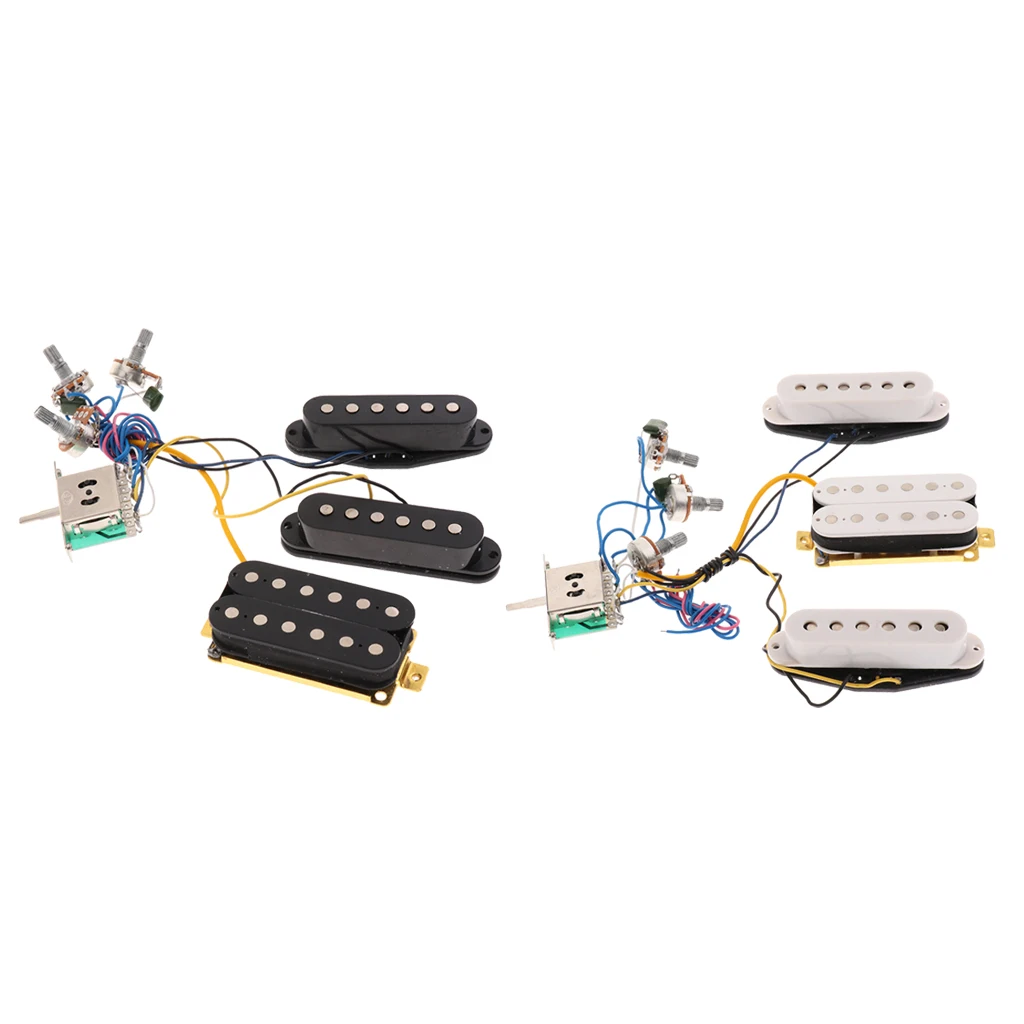 1x Guitar Wiring Harness Kit SSS Pickup Humbucker For ST Electric Guitars | Parts & Accessories