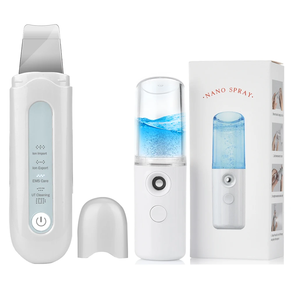 Ультразвуковой скребок для кожи лица лопатка экстрактор пилинга устройство