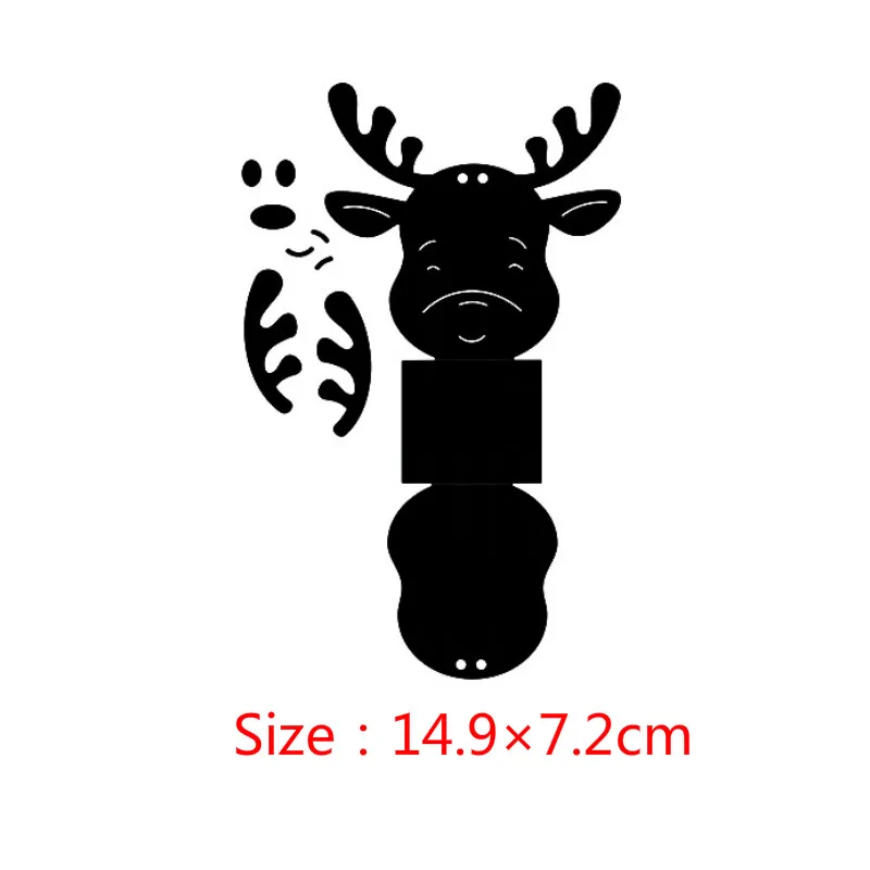 1 шт. металлические штампы кролик олень коробка трафарет для сделай сам