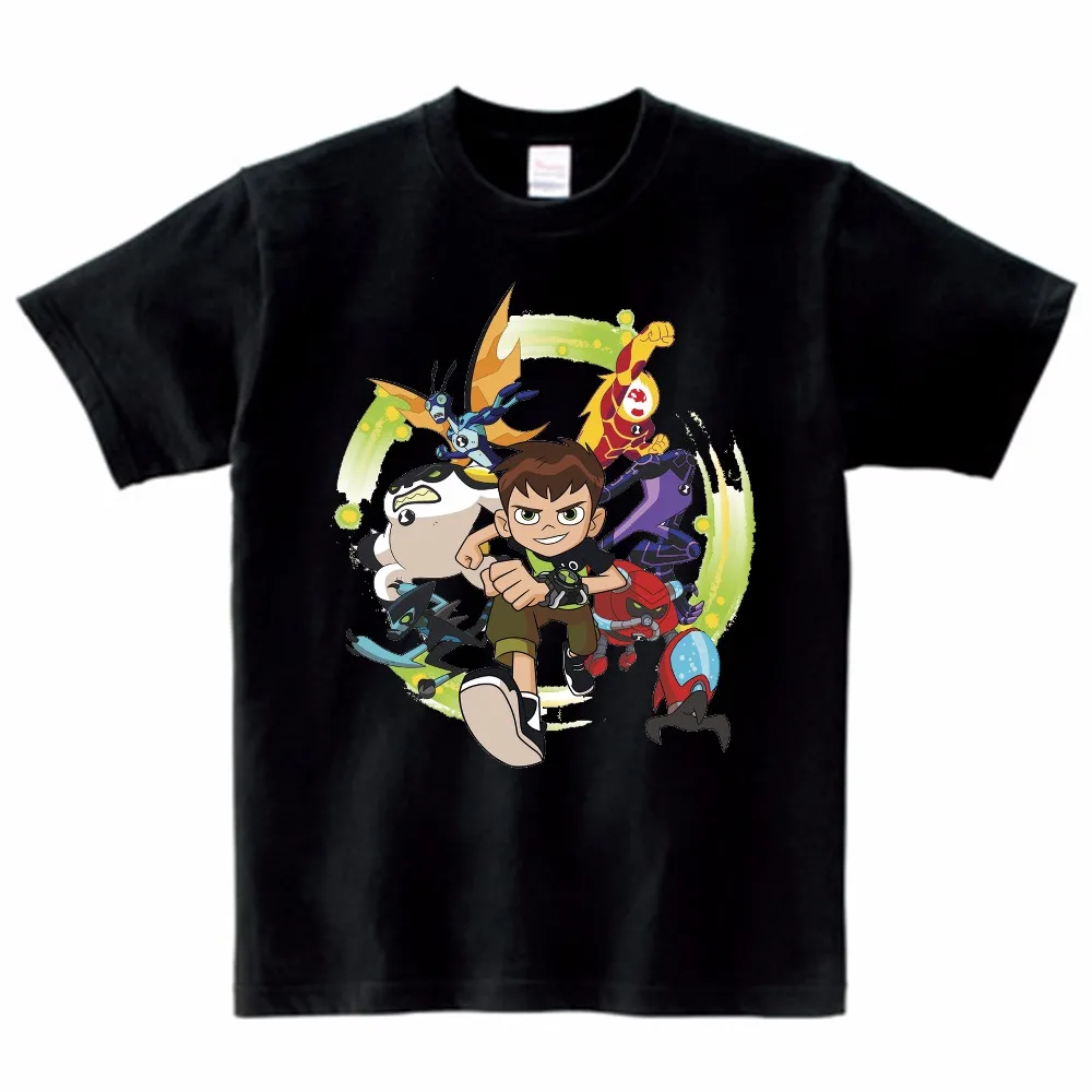 Новинка года; детская футболка Omnitrix Ben 10 настоящая детская футболка летние топы для маленьких мальчиков и девочек; футболки с рисунком из аниме; От 3 до 9 лет