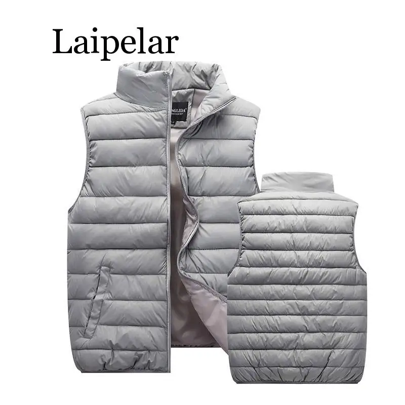 Laipelar женская зимняя куртка без рукавов размера плюс черный пуховый жилет Женская