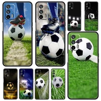 the world cup football for oppo realme gt explorer master neo flash edition c21 c20 c15 c11 c3 soft black phone case