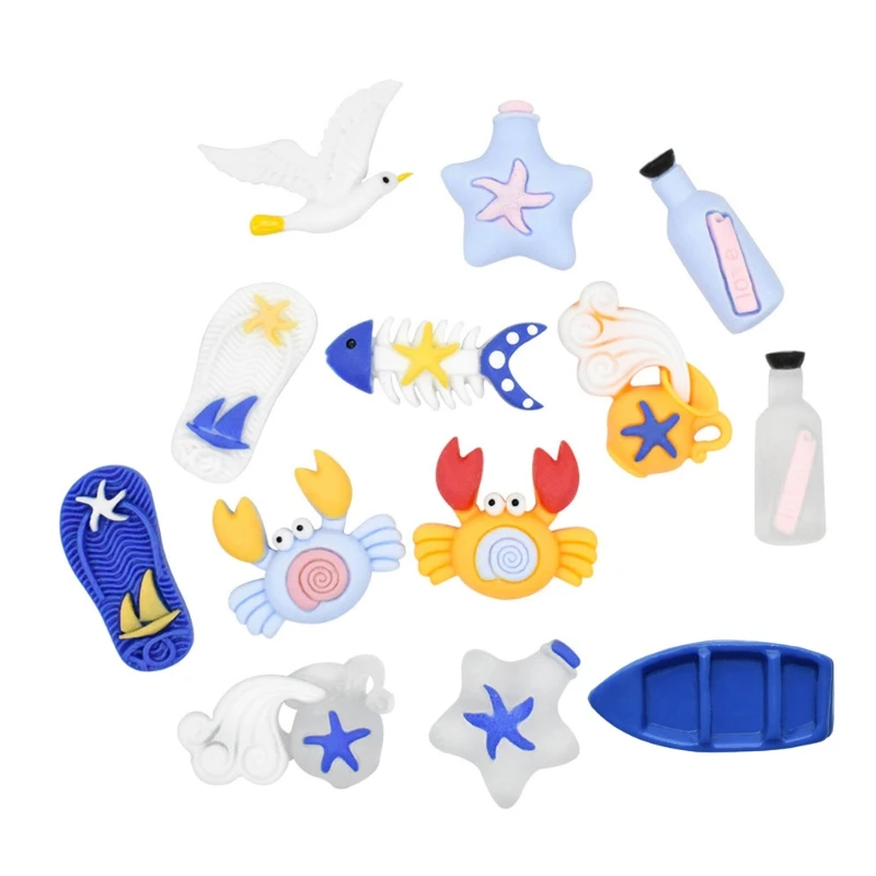 

20pcs Cute Sea Animal Pushpins Thumb Tacks Steel Pushpins Set for Cork Boards