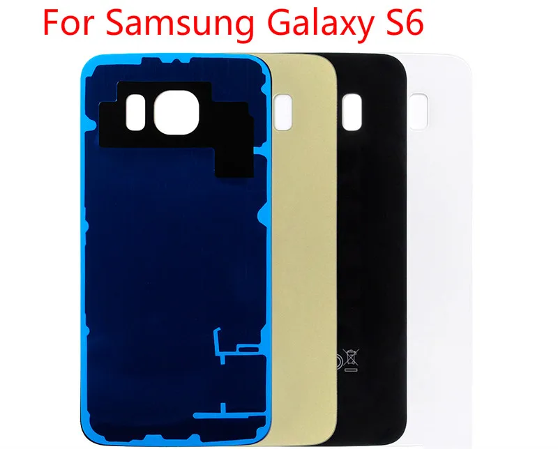 1 шт. для Samsung Galaxy S6 G920 G920F батарея стекло объектив задняя крышка дверь корпус с