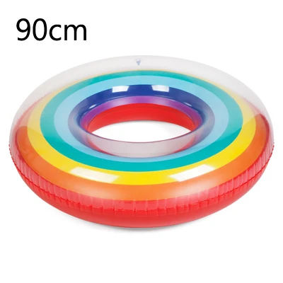 

120cm Swim Pool Floats Inflatable Air Mattress Inflatable Circle Ring Buoy Kickboard Water Boat Summer Party Inflatable Donut