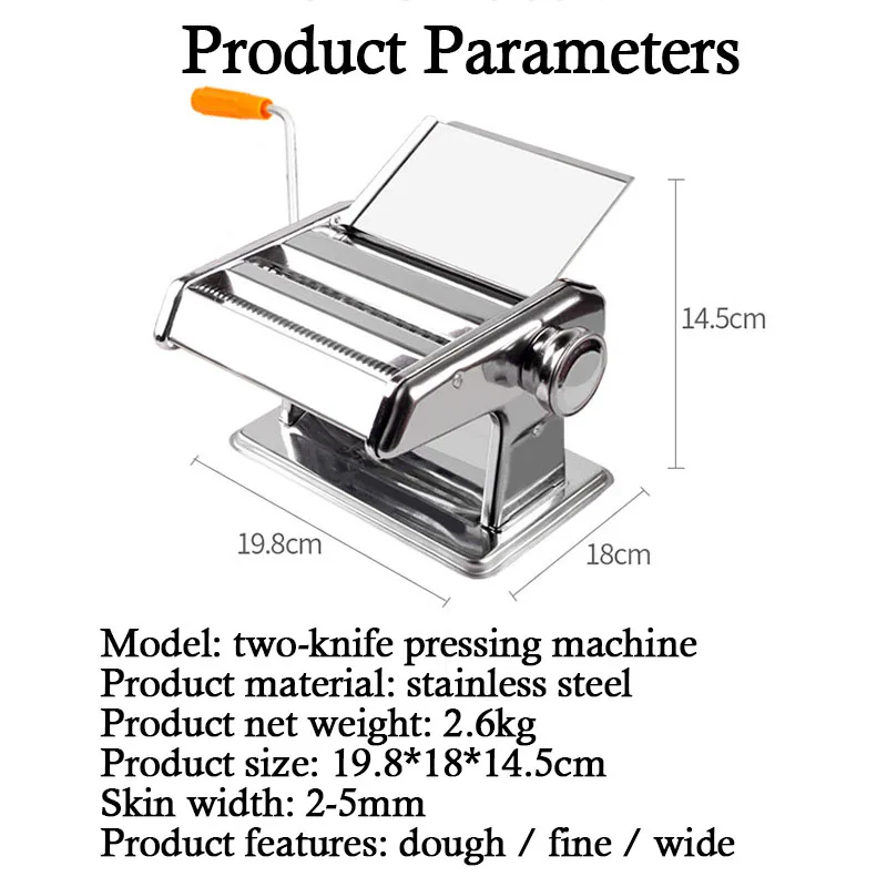 Новая машина для прессования с двумя ножами бытовая ручным приводом ручная лапши
