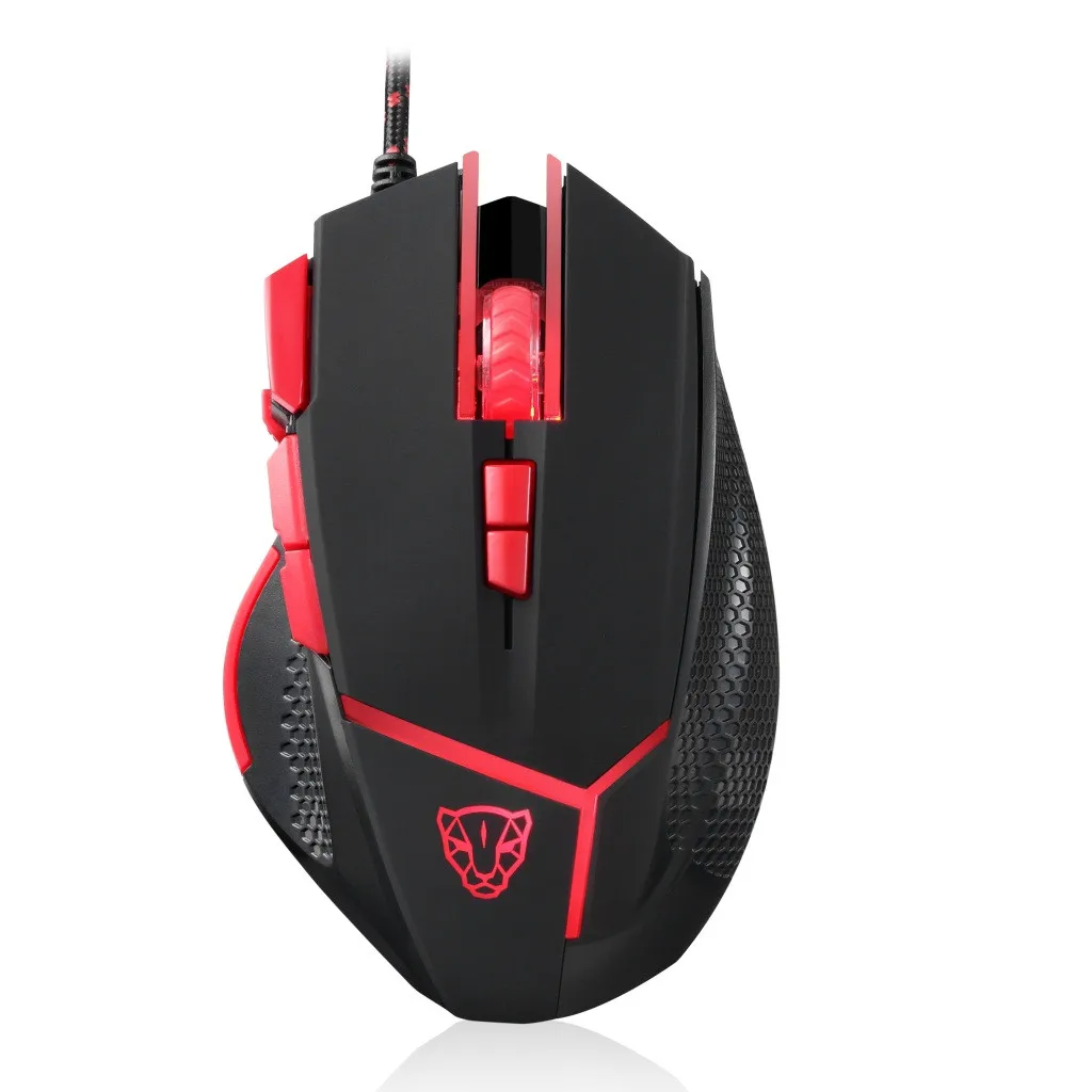MOTOSPEED V18 4000 DPI 9 Кнопок Проводная программируемая игровая мышь оптическая Прямая
