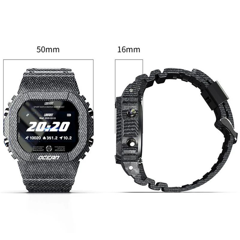 

Ocean Smart Watch Fitness Tracker Blood Pressure Message Push Heart Rate Monitor Clock Smartwatch Men Women For Dropshiping