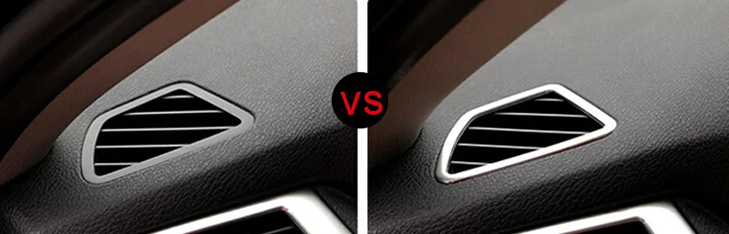 

For BMW X5 E70 2008-2013 Car Accessories Interior Sticker Steel Front Up Air Vent Outlet Frame Cover Trim