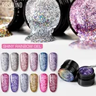 Блестящий Алмазный гель ROSALIND, яркий лак для ногтей, стойкая фототерапия, набор клея для ногтевого дизайна 5 мл, УФ светодиодная лампа, Гель-лак, разноцветный