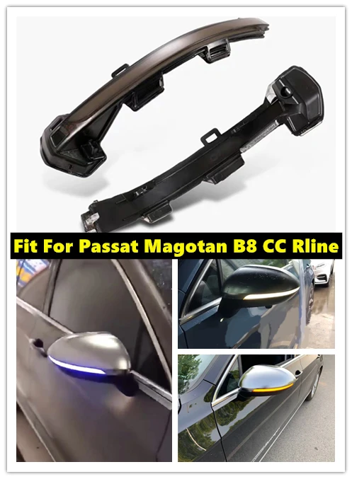 Для VW Passat Magotan B8 CC RLINE динамический мигалка светодиодный светильник сигнала поворота зеркальный индикатор последовательный