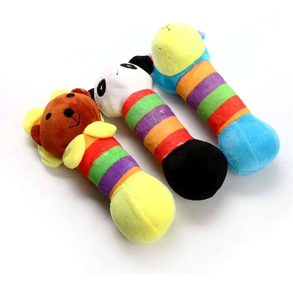 

Bite Resistant Dog Chew Squeak Toy Toot Squirrel Plush Animals Pet Sounding Toy Puppy Cleaning Teeth Molar Biting Toys