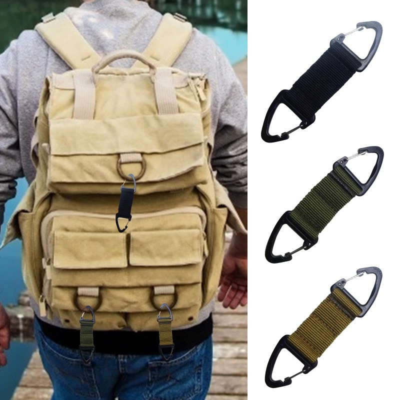 

4pcs Multifunctional Glove Hook Military Fan Outdoor Tactical Gloves Climbing Rope Storage Buckle Hiking Climbing Accessories