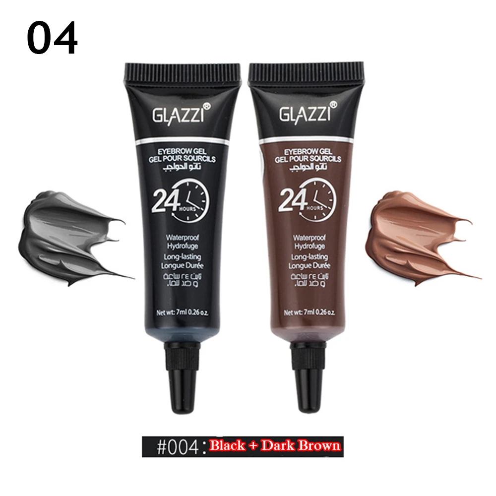 Set 4 3 Color Eyebrow Eyelash Tint Cream Long Lasting Eye Makeup Dye Eyebrow Mascara Enhancer Tattoo Pen Waterproof Super Durable Set - Цвет: Set 4
