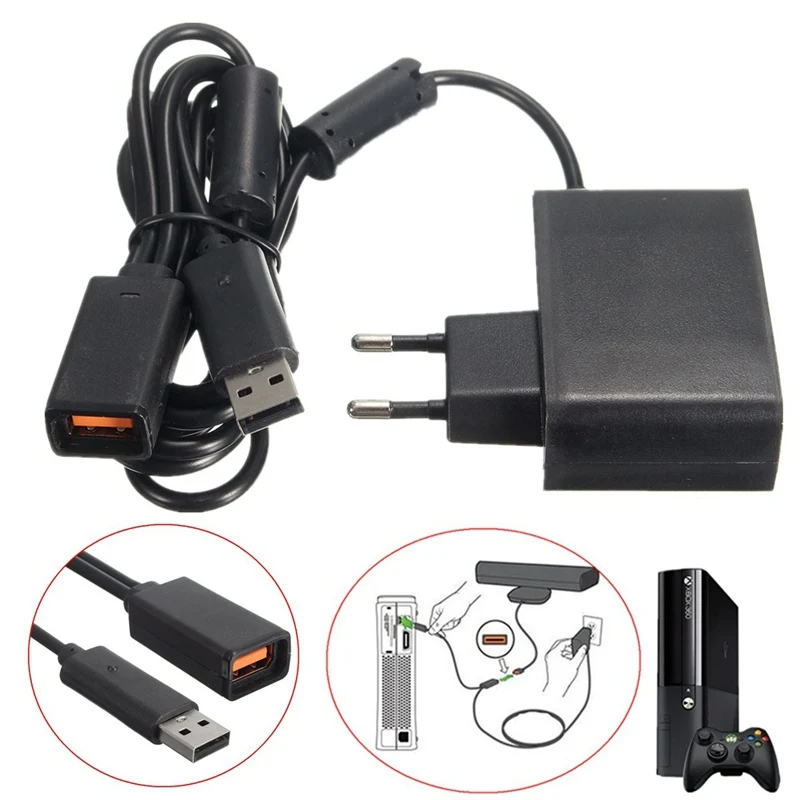 

Adapter Charger Battery Charging Dock For X Box Xbox 360 Kinect Power Adapter Controller of Control Supply Unit Console Portable
