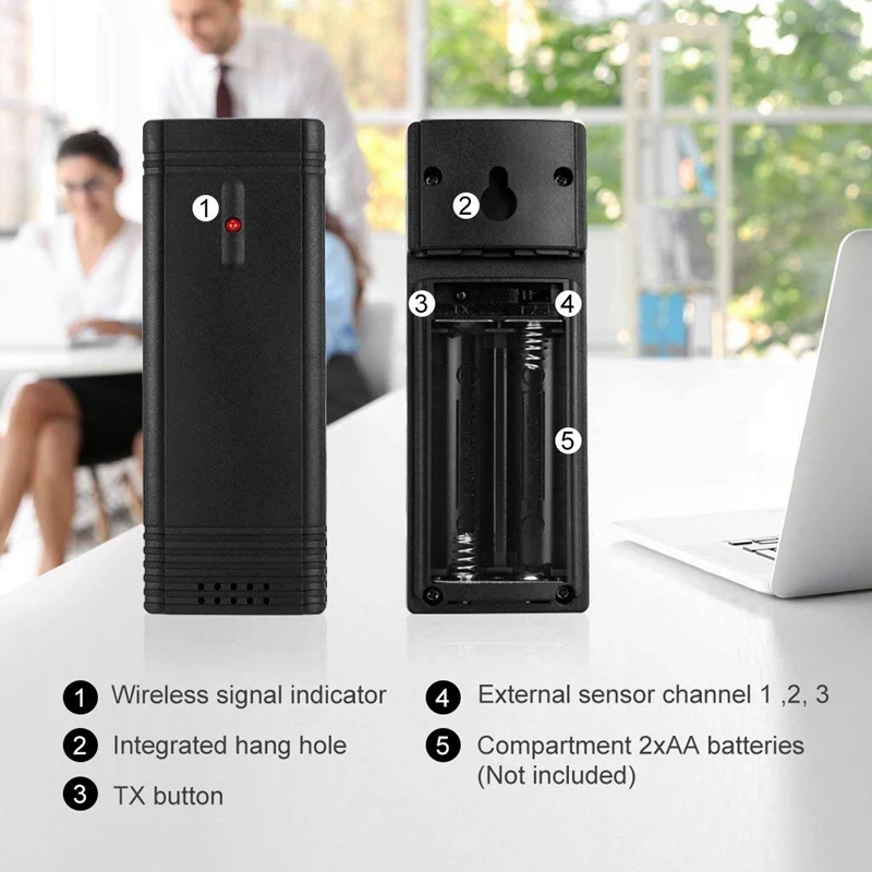 Цифровая беспроводная метеостанция с большим цветным ЖК дисплеем наружным