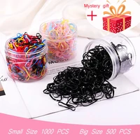 5001000pcspack girls colorful small disposable rubber elastic hair bands holder ponytail kids headband fashion accessories