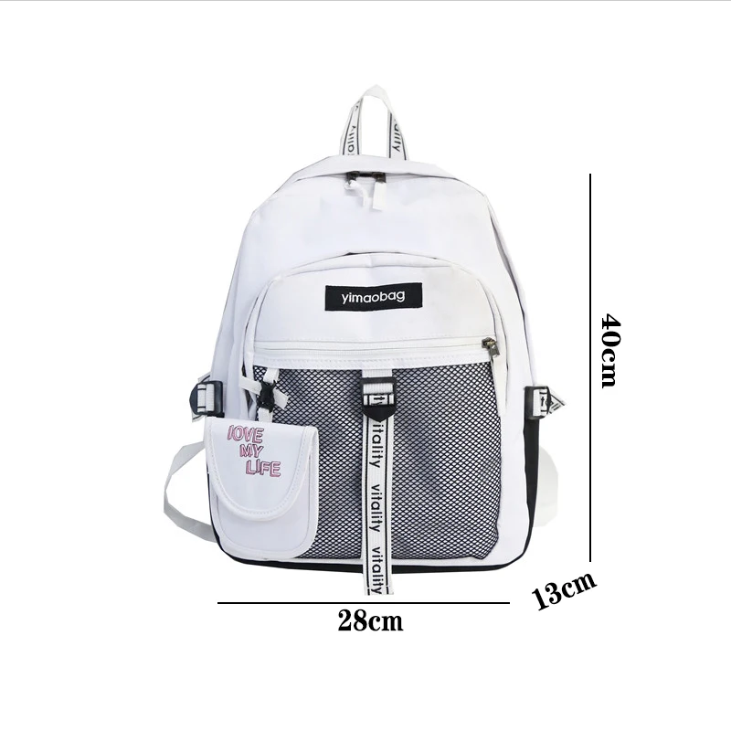 

school bags for teenage girls backpack schoolbag boys Large Capacity Campus Student Bag women bookbags