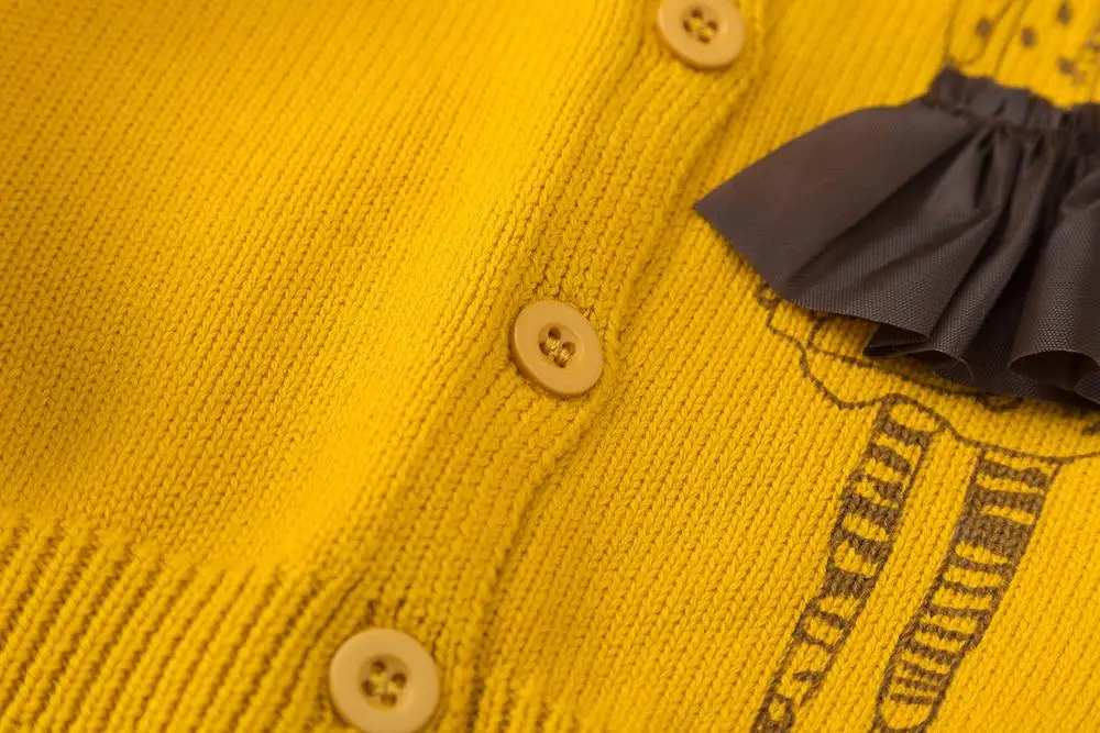 Свитер для маленьких девочек пальто куртка новый вязаный кардиган топы с