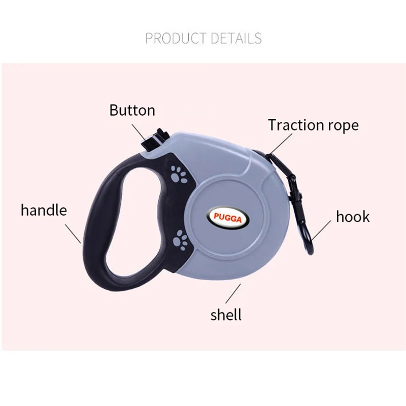 Автоматический выдвижной поводок для собак прочный нейлоновый кошек и поводки